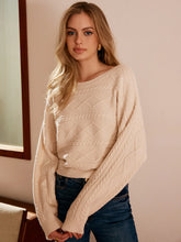 Tie Back Cable Knit Top